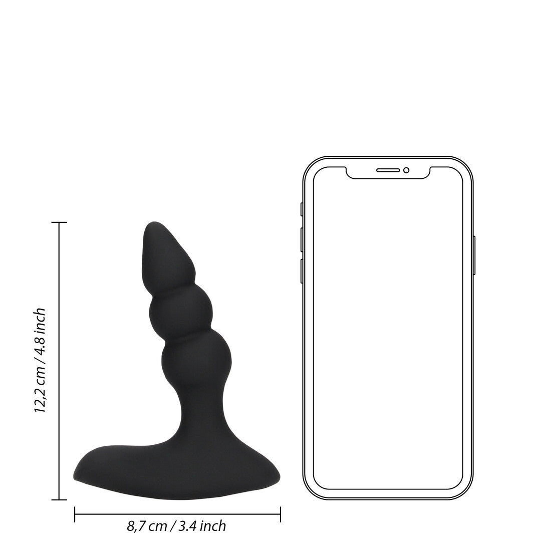 Loveline Beaded Vibrating Anal Plug With Remote Control