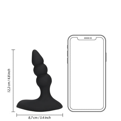 Loveline Beaded Vibrating Anal Plug With Remote Control