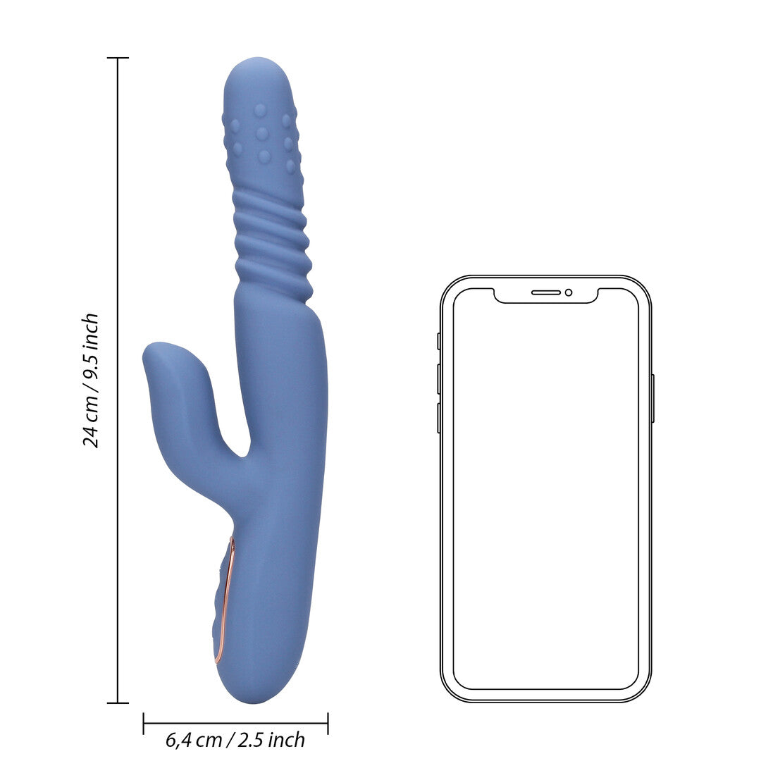 Loveline Warming Rotating Beads and Thrusting Rabbit Vibrator