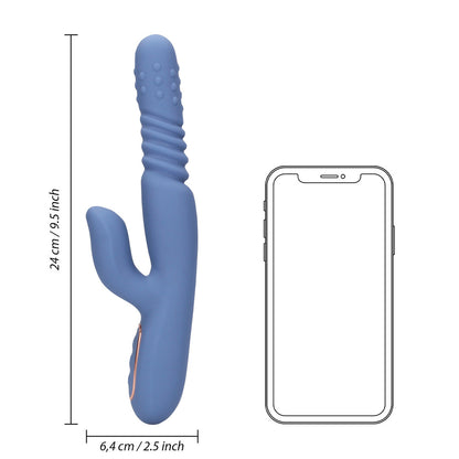 Loveline Warming Rotating Beads and Thrusting Rabbit Vibrator