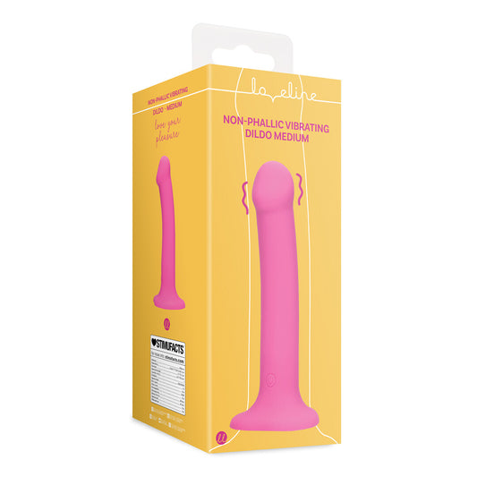 Loveline Non-Phallic Vibrating Dildo Medium