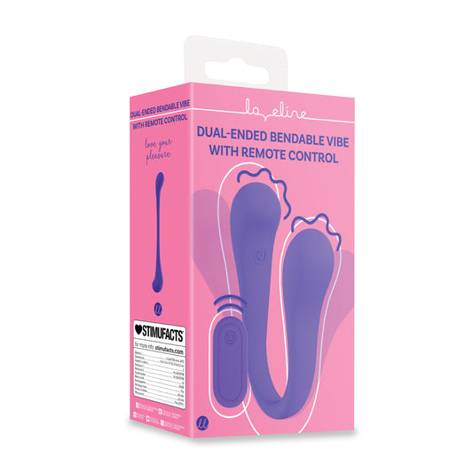 Loveline Dual Ended Bendable Vibe With Remote Control