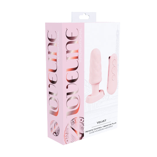 Loveline International Velvet Remote Control Vibrating Plug