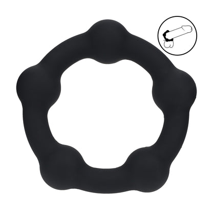 Levelz Beaded Silicone Cockring M 35mm