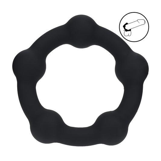Levelz Beaded Silicone Cockring M 35mm