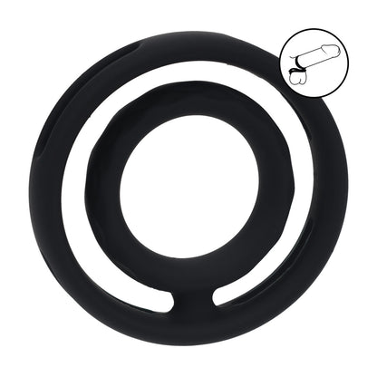 Levelz Classic Grooved Silicone Cock And Ball Ring