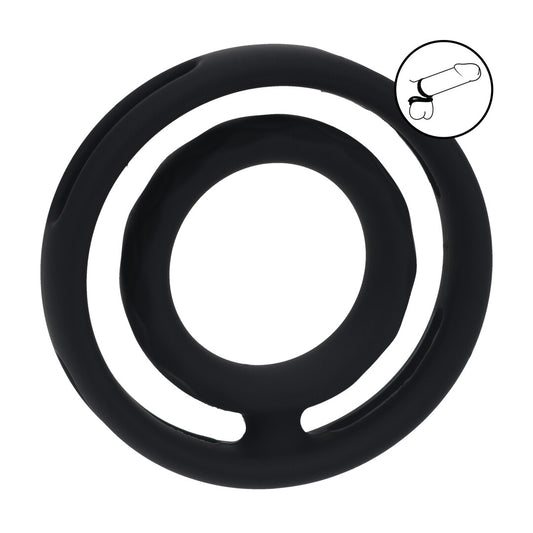 Levelz Classic Grooved Silicone Cock And Ball Ring