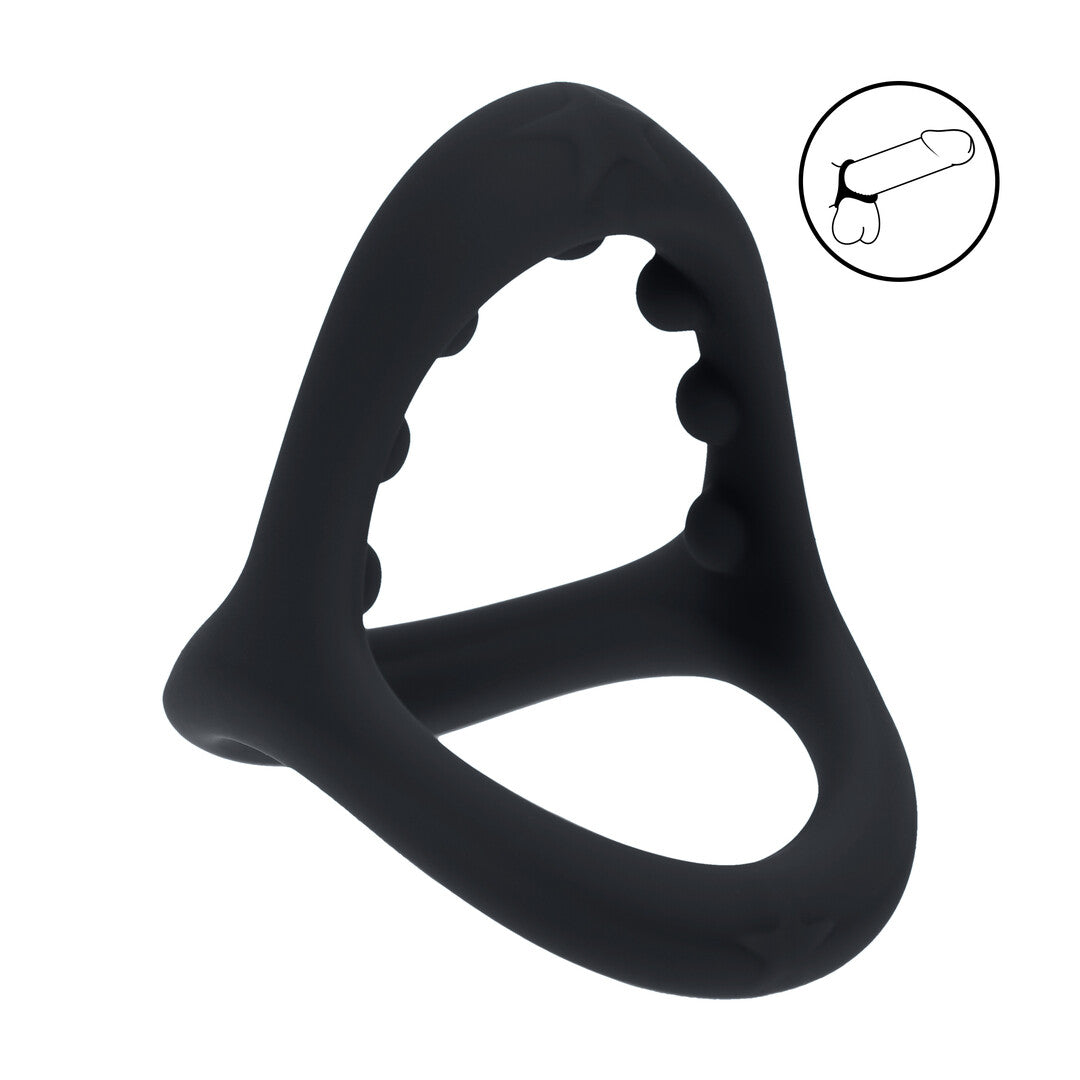 Levelz Soft Bead Grip Silicone Cock And Ball Ring