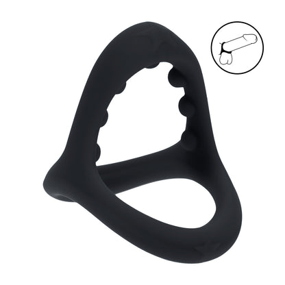 Levelz Soft Bead Grip Silicone Cock And Ball Ring