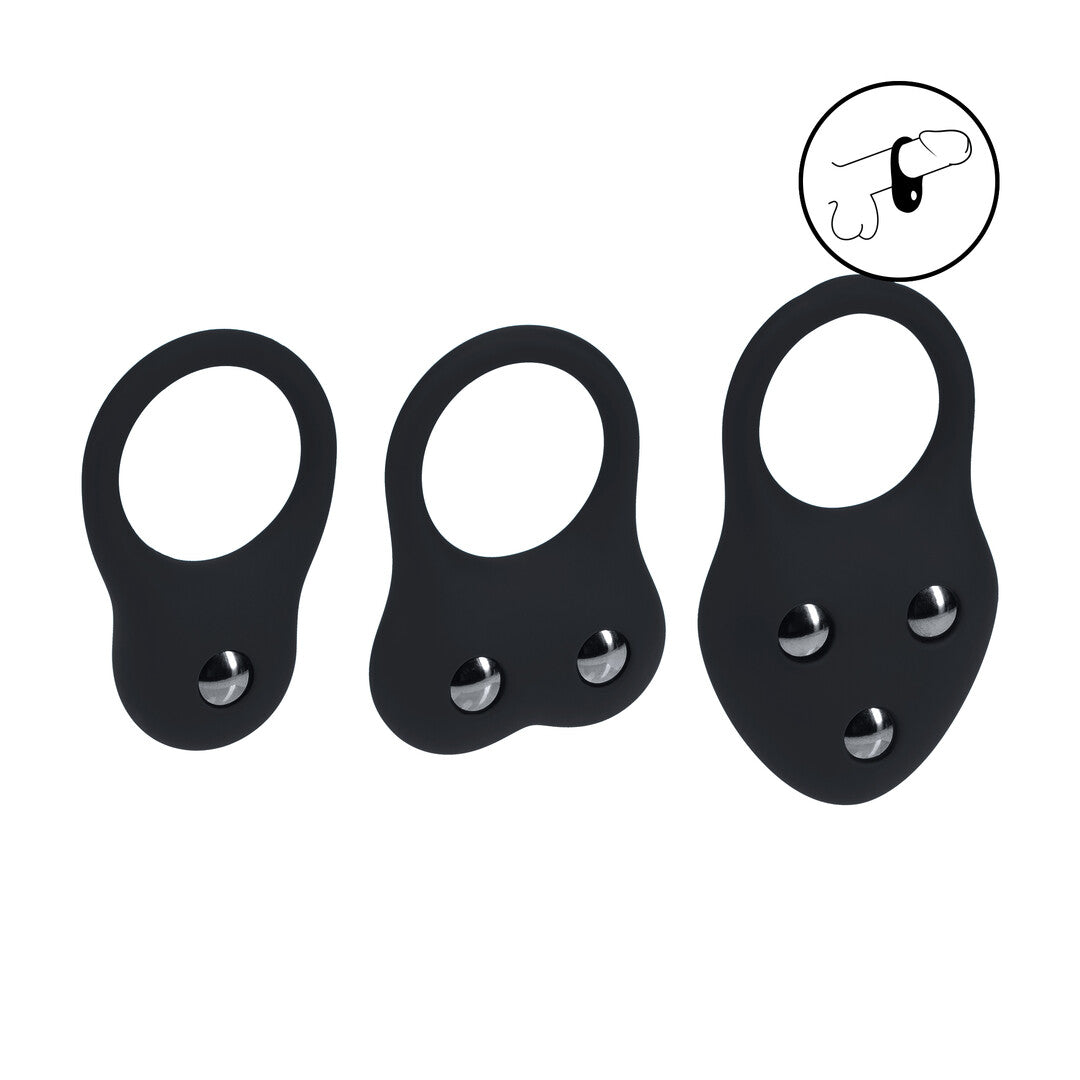 Levelz Silicone Training Cockring Set of 3 S/M/L