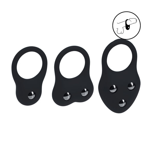 Levelz Silicone Training Cockring Set of 3 S/M/L