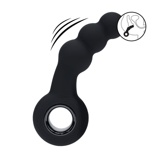 Levelz Vibrating Beaded Silicone Prostate Massager With Loop