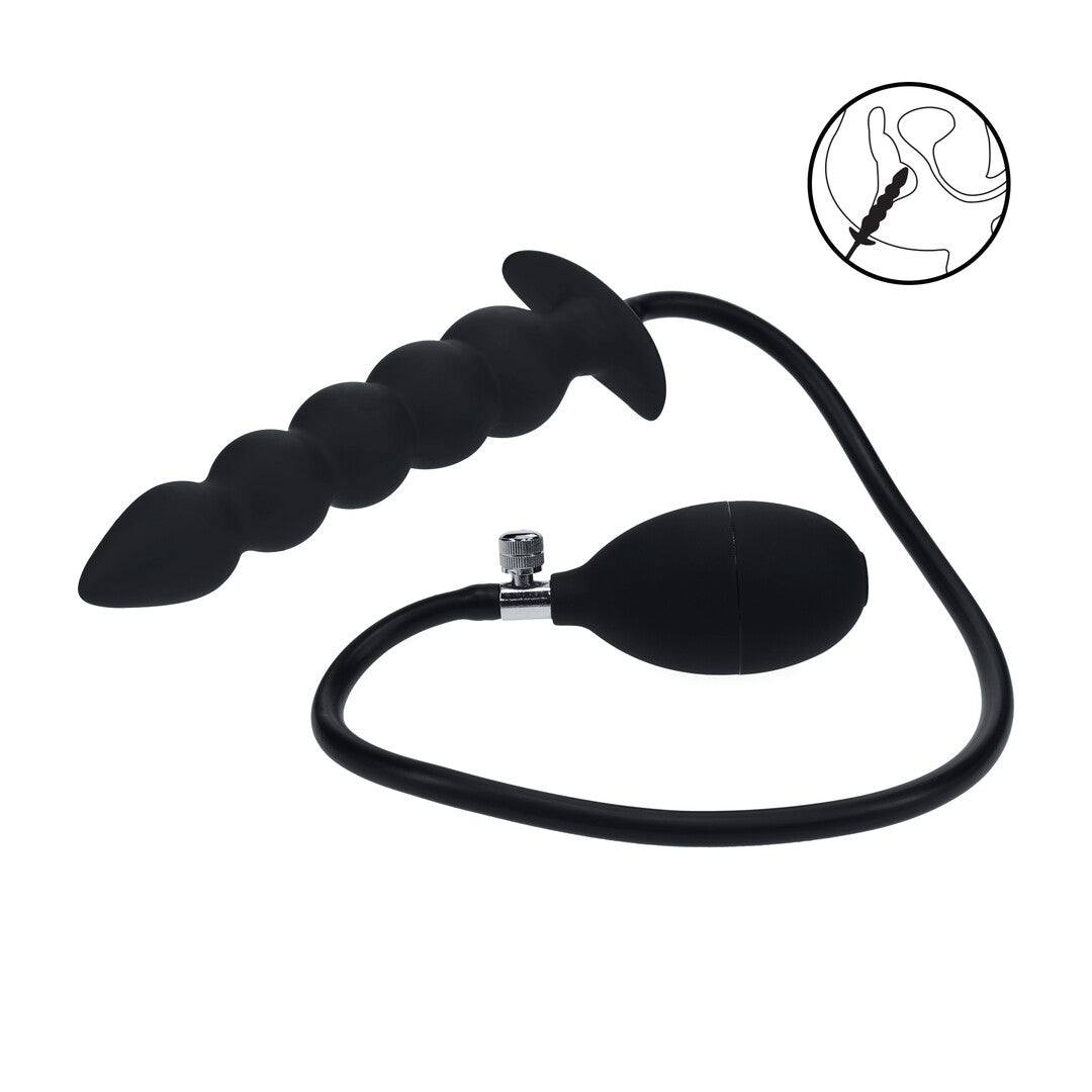 Levelz Beaded Inflatable Silicone Anal Plug