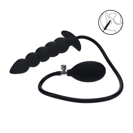 Levelz Beaded Inflatable Silicone Anal Plug