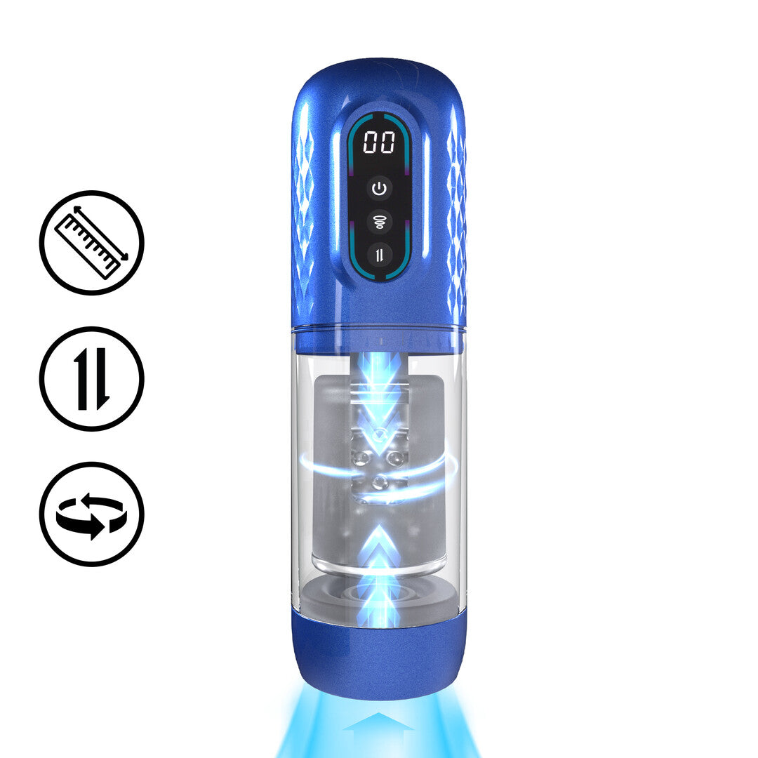 Pumped Vortex Suction Rotation And Thrusting Masturbator Pump