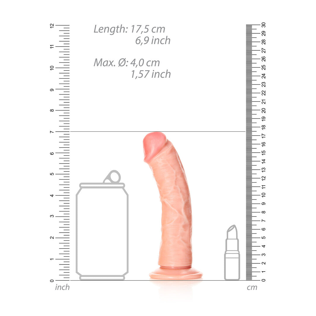 RealRock Curved Realistic Dildo With Suction Cup 6" / 15.5 cm