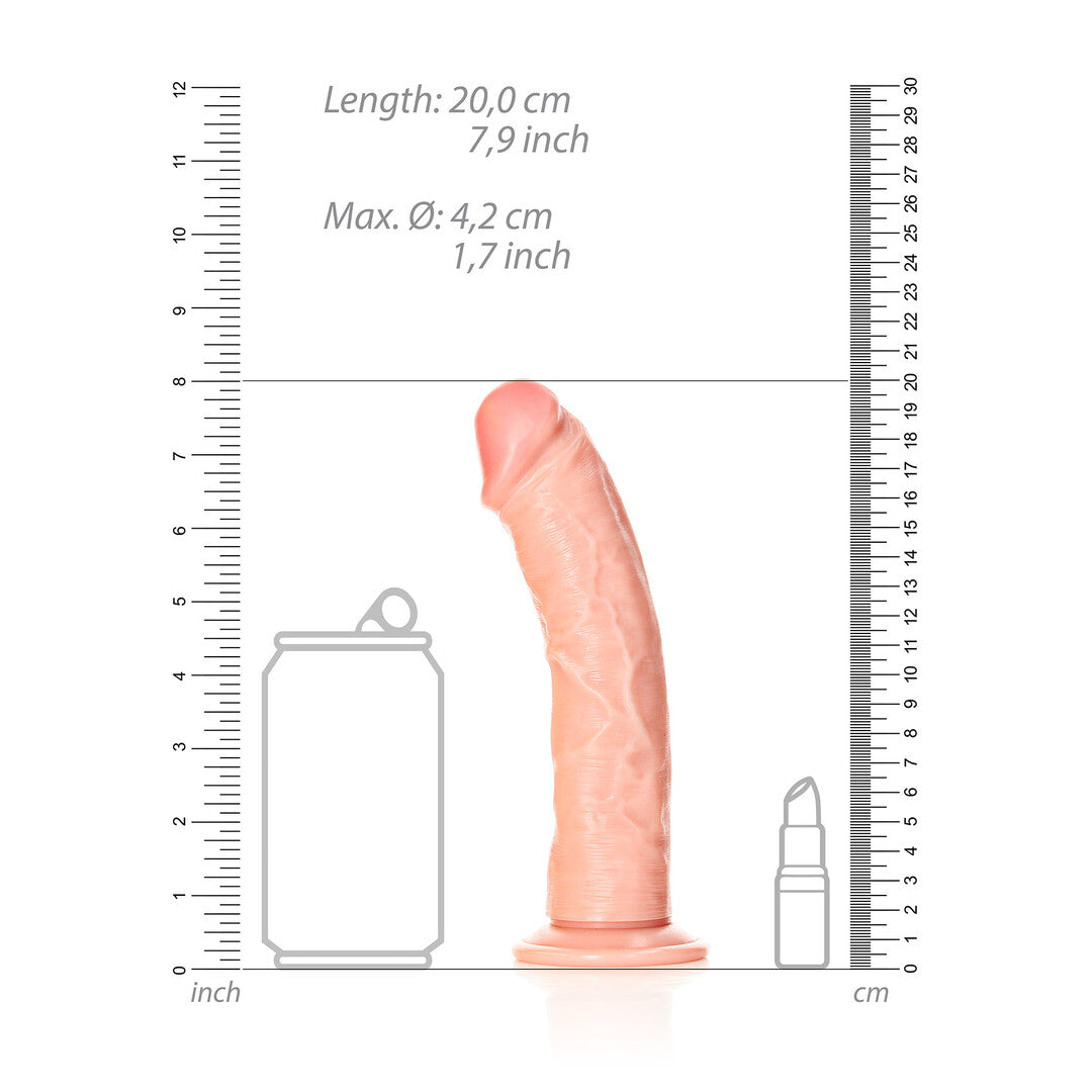 RealRock Curved Realistic Dildo With Suction Cup 7" / 18 cm