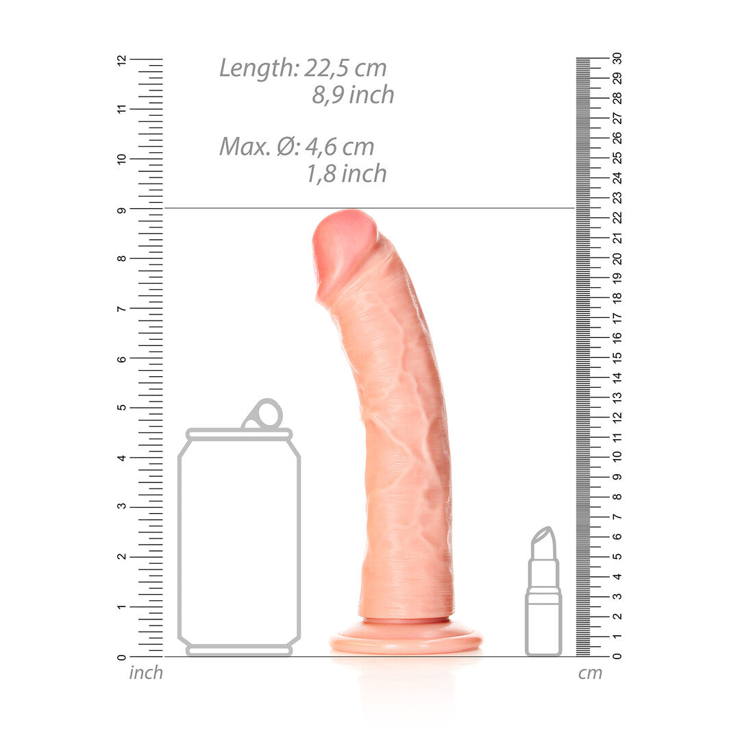 RealRock Curved Realistic Dildo With Suction Cup 8" / 20.5 cm