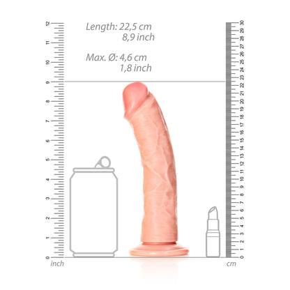 RealRock Curved Realistic Dildo With Suction Cup 8" / 20.5 cm