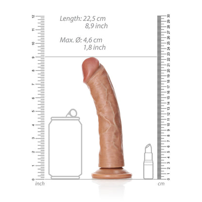 RealRock Curved Realistic Dildo With Suction Cup 8" / 20.5 cm