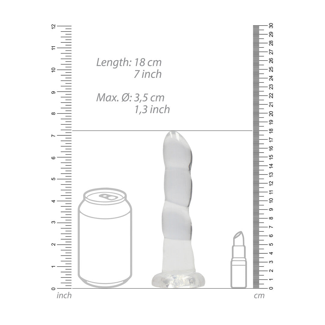 RealRock Non-Realistic Dildo With Suction Cup 7" / 17 cm