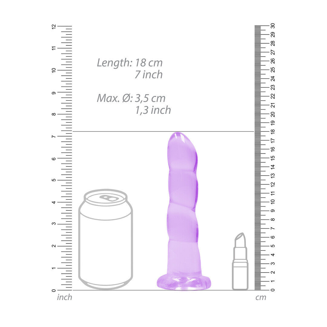 RealRock Non-Realistic Dildo With Suction Cup 7" / 17 cm