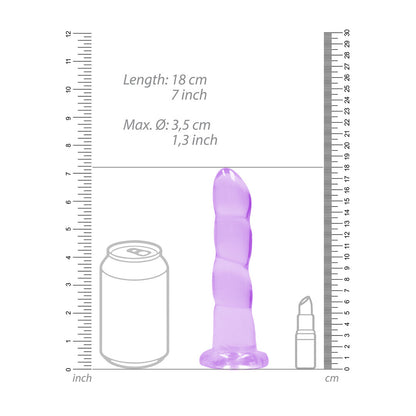 RealRock Non-Realistic Dildo With Suction Cup 7" / 17 cm
