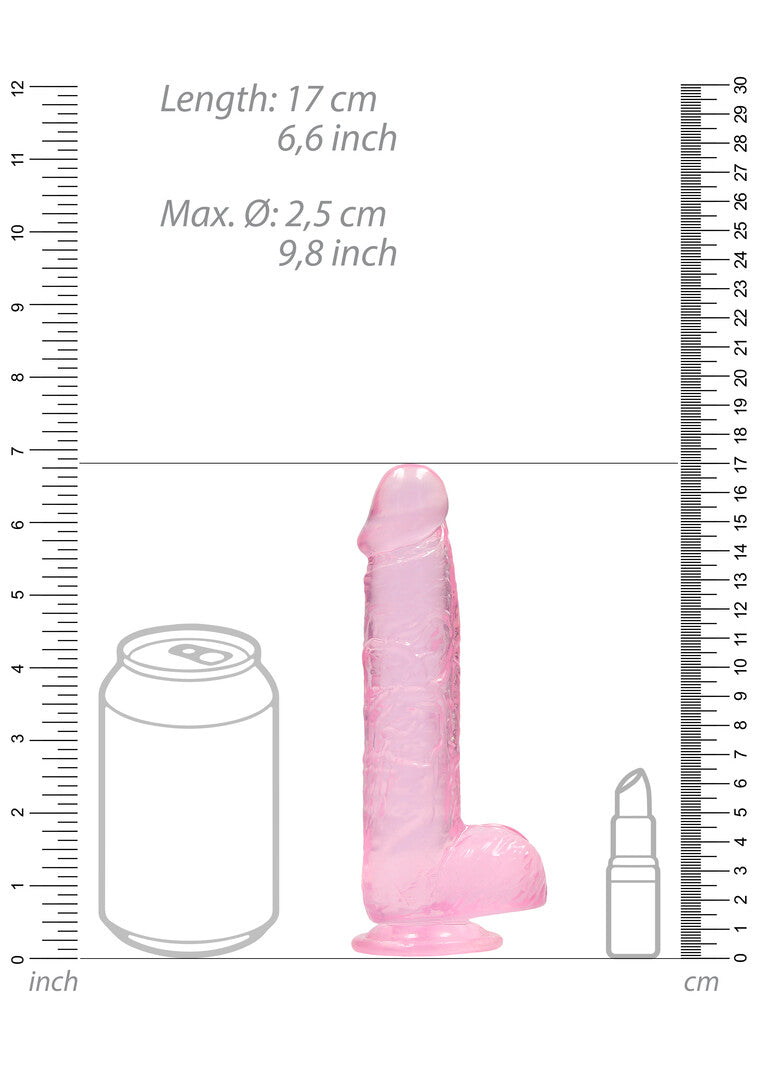RealRock Realistic Dildo With Balls 6" / 15 cm