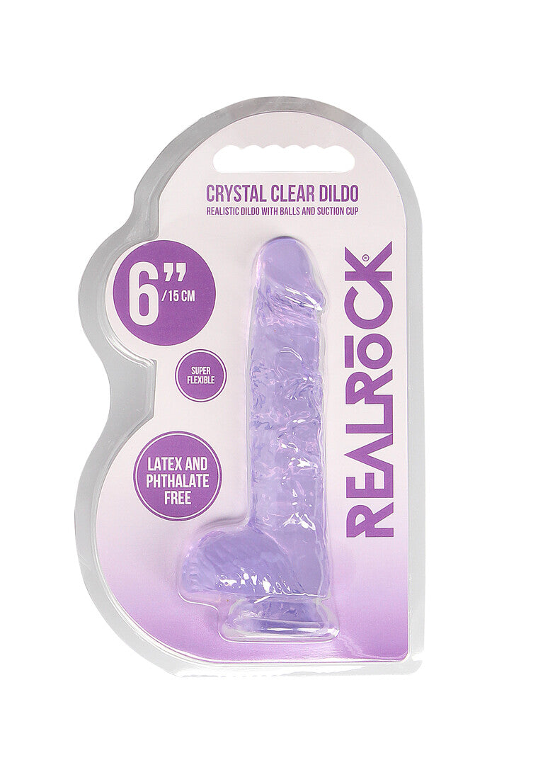 RealRock Realistic Dildo With Balls 6" / 15 cm