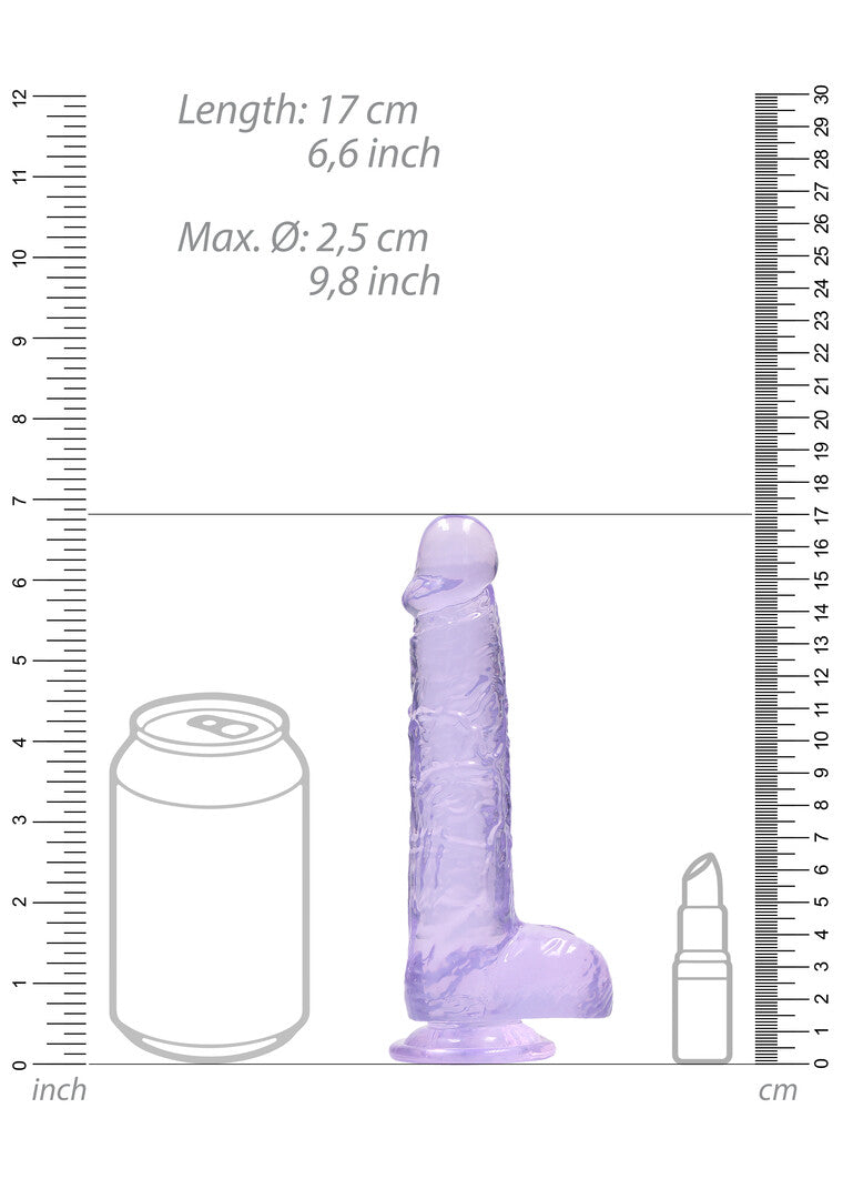 RealRock Realistic Dildo With Balls 6" / 15 cm