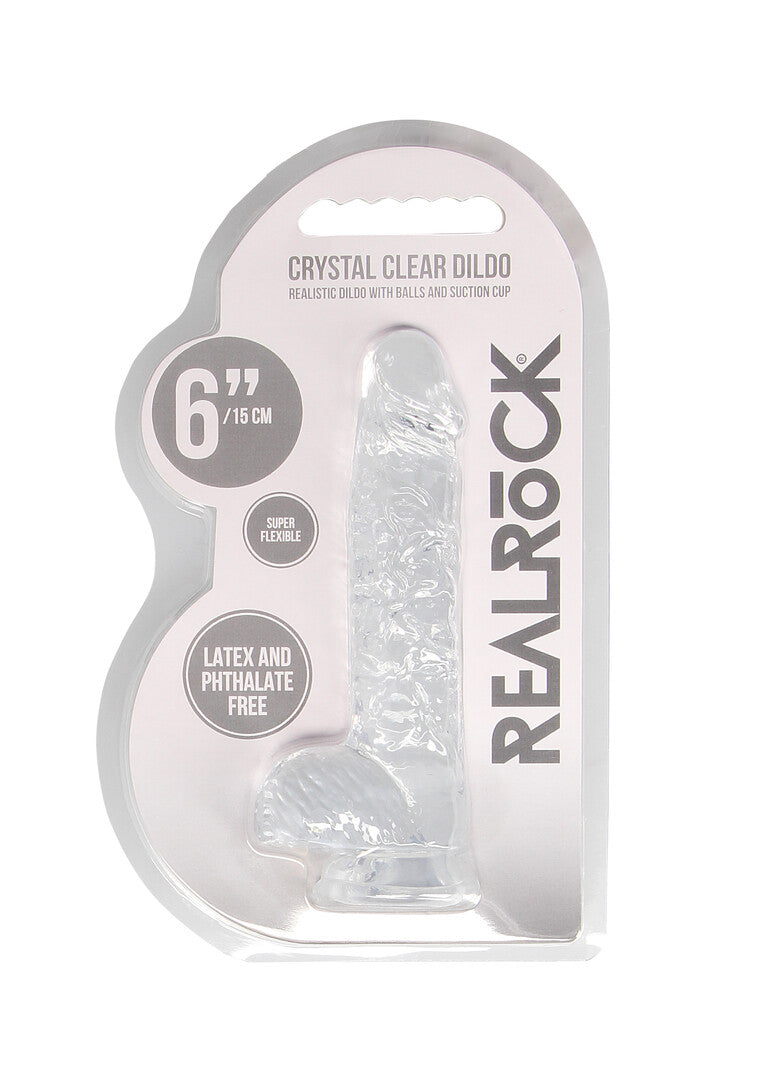 RealRock Realistic Dildo With Balls 6" / 15 cm