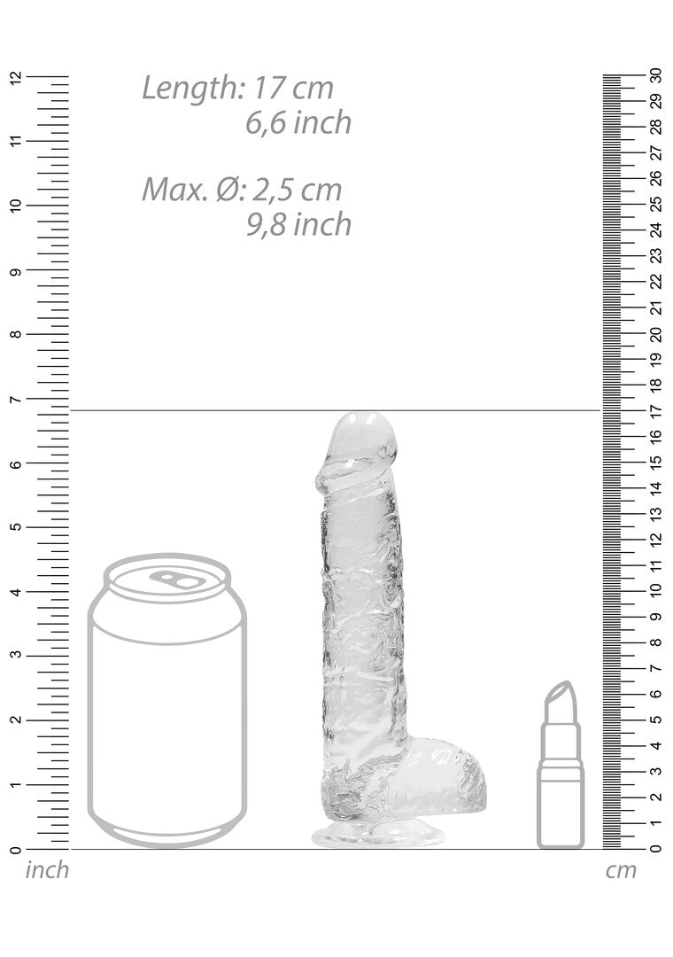 RealRock Realistic Dildo With Balls 6" / 15 cm