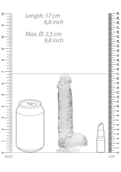 RealRock Realistic Dildo With Balls 6" / 15 cm