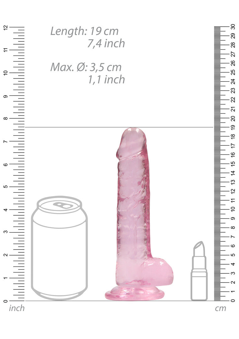 RealRock Realistic Dildo With Balls 7" / 18 cm