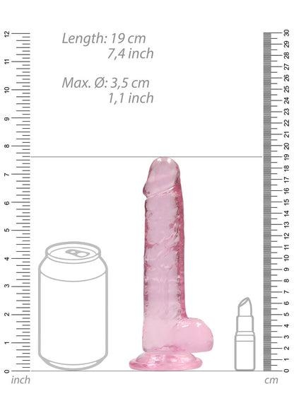 RealRock Realistic Dildo With Balls 7" / 18 cm