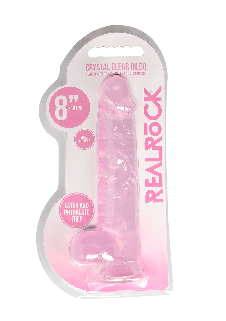RealRock Realistic Dildo With Balls 8" / 21 cm