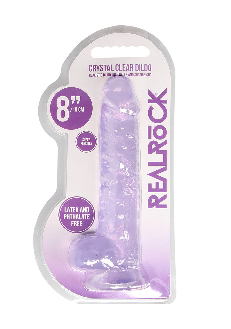 RealRock Realistic Dildo With Balls 8" / 21 cm