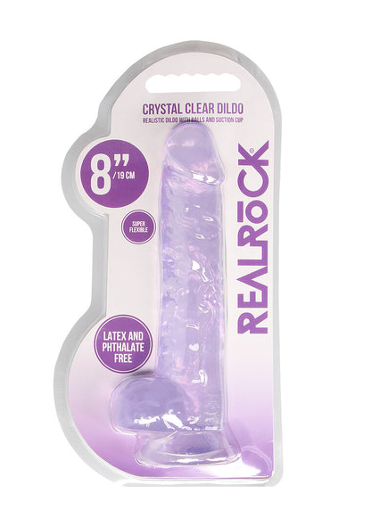 RealRock Realistic Dildo With Balls 8" / 21 cm