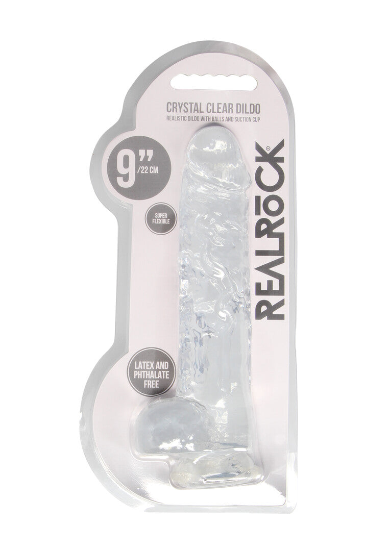 RealRock Realistic Dildo With Balls 9" / 23 cm