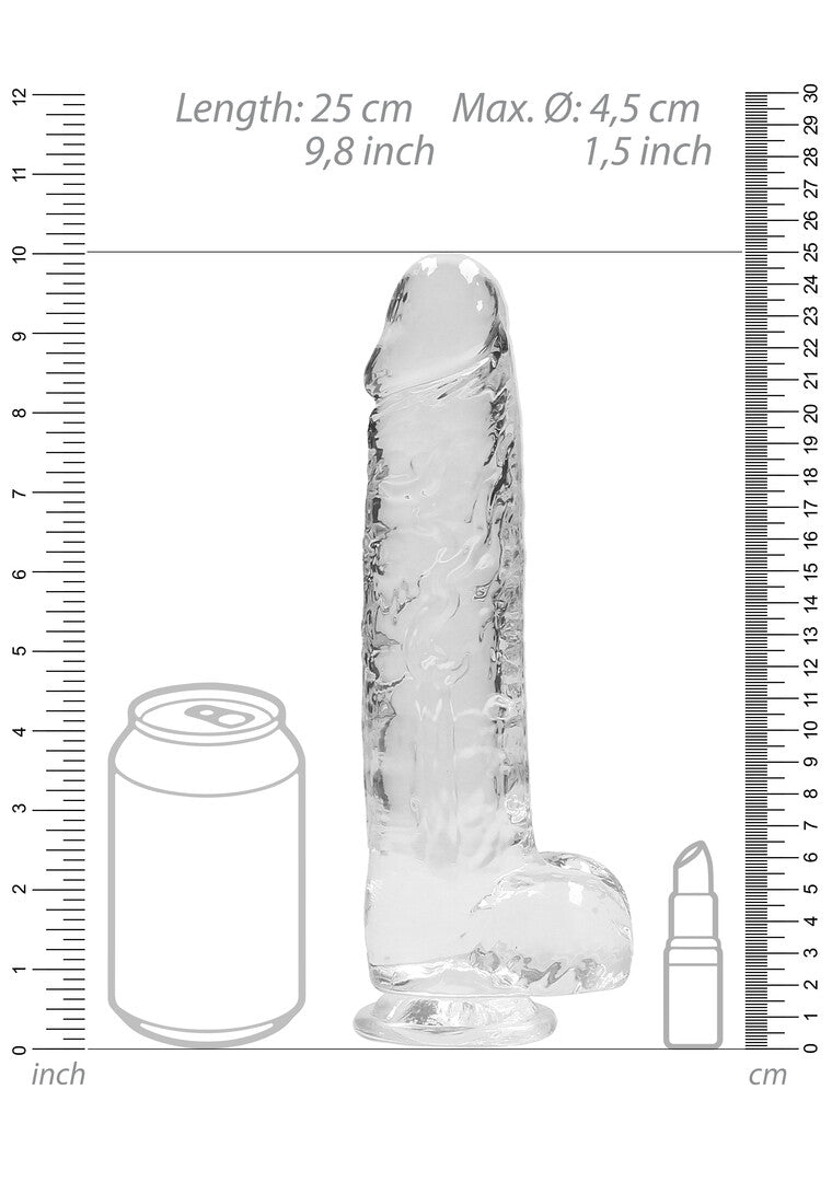 RealRock Realistic Dildo With Balls 9" / 23 cm