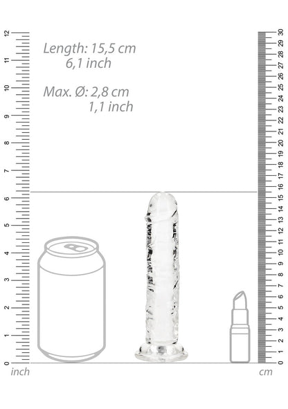 RealRock Straight Realistic Dildo With Suction Cup 6" / 14.5 cm