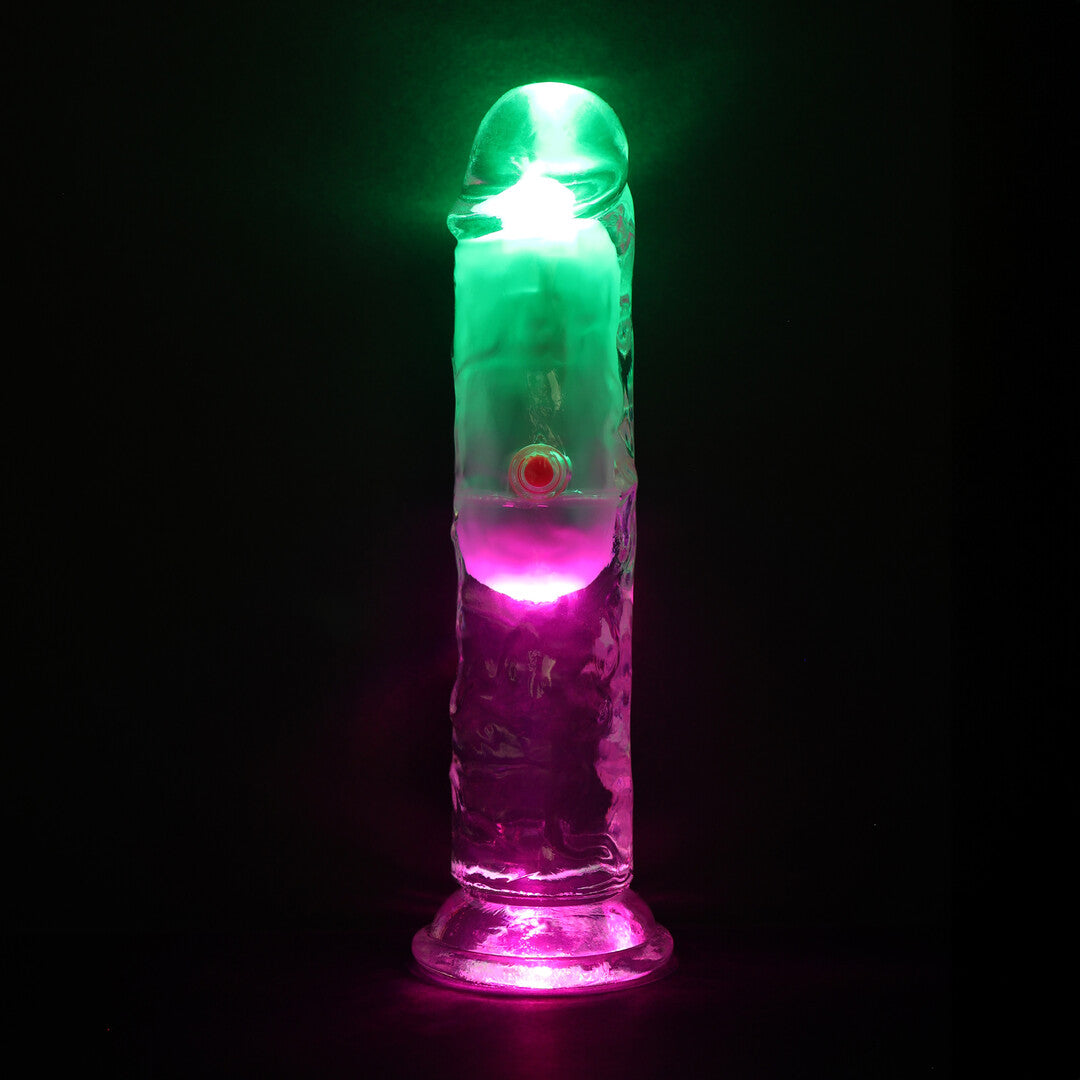 RealRock LED Vibrating Straight Cock 6" / 15 cm
