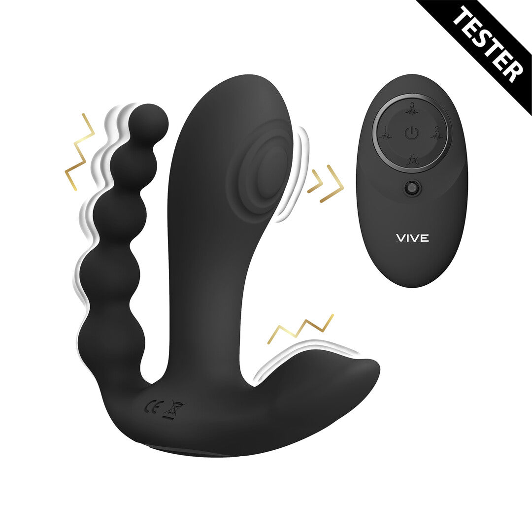 Vive Kata Pulse Wave Vibrating Double Penetration Vibrator