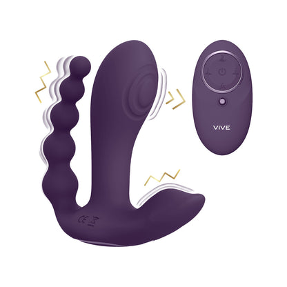Vive Kata Pulse Wave Vibrating Double Penetration Vibrator