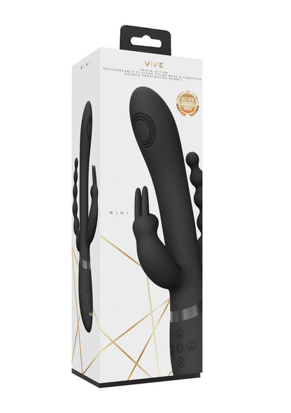 Vive Rini Pulse Wave Vibrating Double Penetration Rabbit