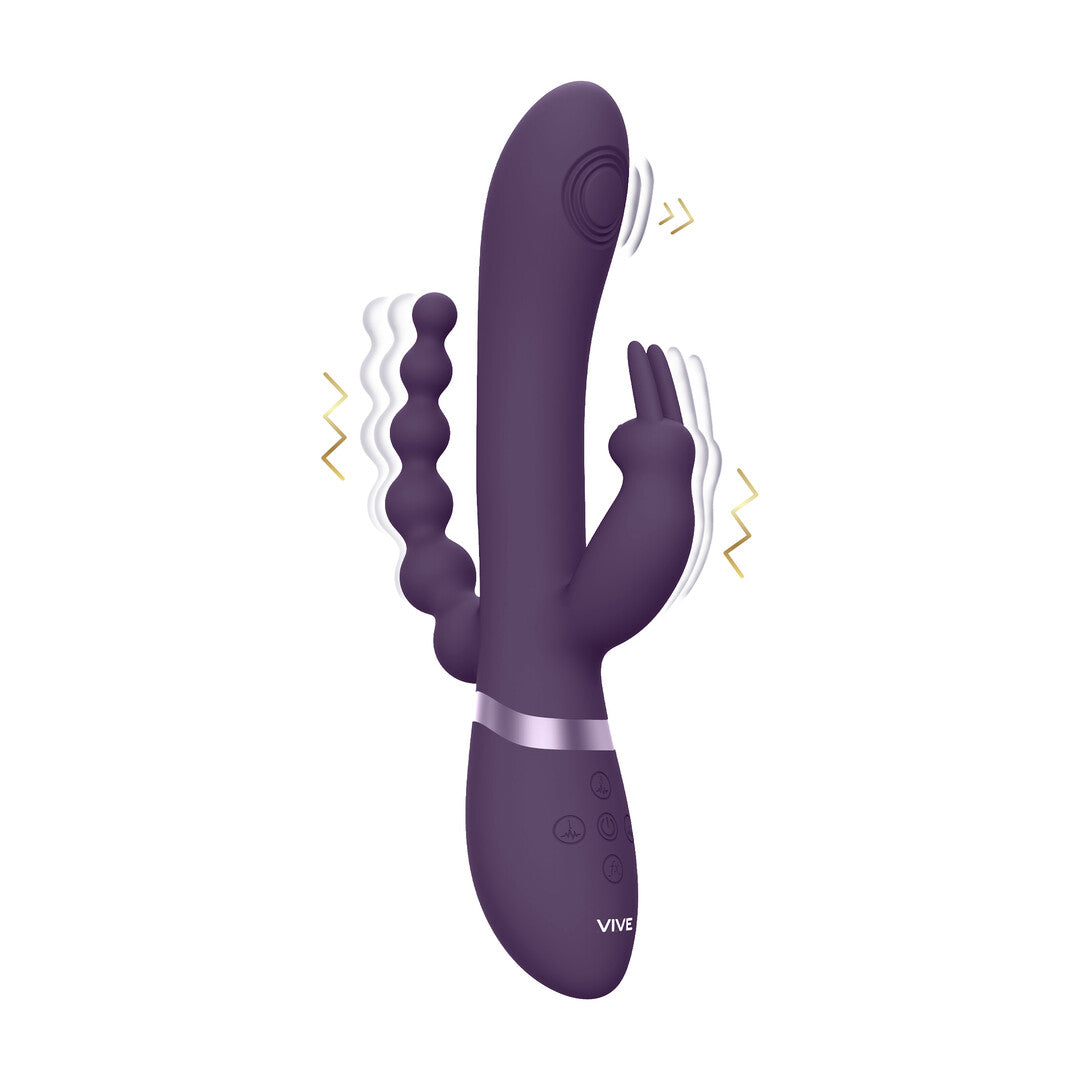 Vive Rini Pulse Wave Vibrating Double Penetration Rabbit