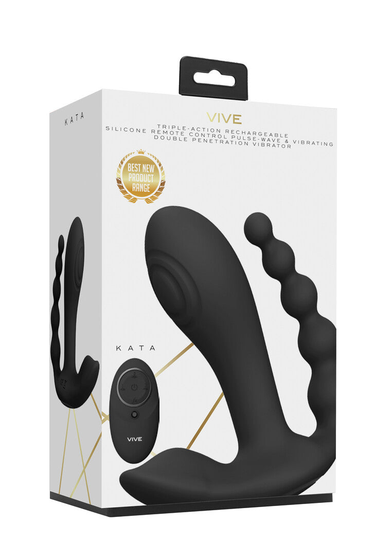Vive Kata Pulse Wave Vibrating Double Penetration Vibrator