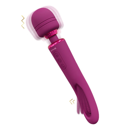 Vive Kiku Double Ended Wand With Innovative G-Spot Flapping Simulator