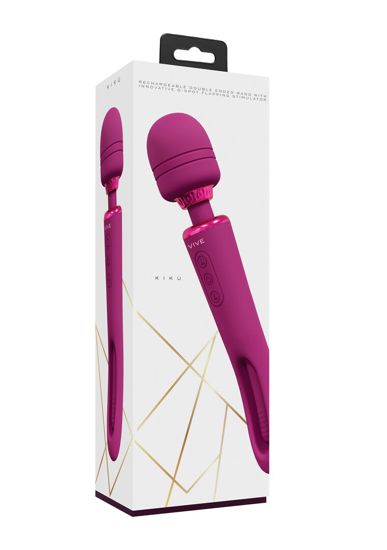 Vive Kiku Double Ended Wand With Innovative G-Spot Flapping Simulator