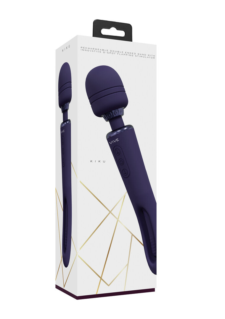 Vive Kiku Double Ended Wand With Innovative G-Spot Flapping Simulator